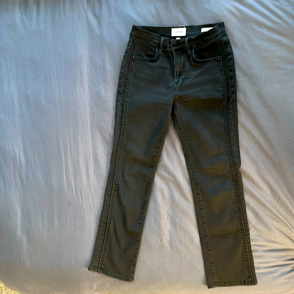 Like NEW Frame denim, washed black